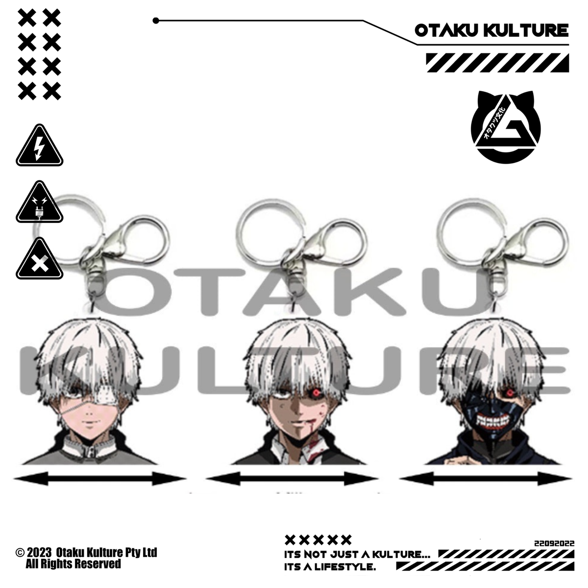 KANEKI KEN 3D MOTION KEYCHAIN