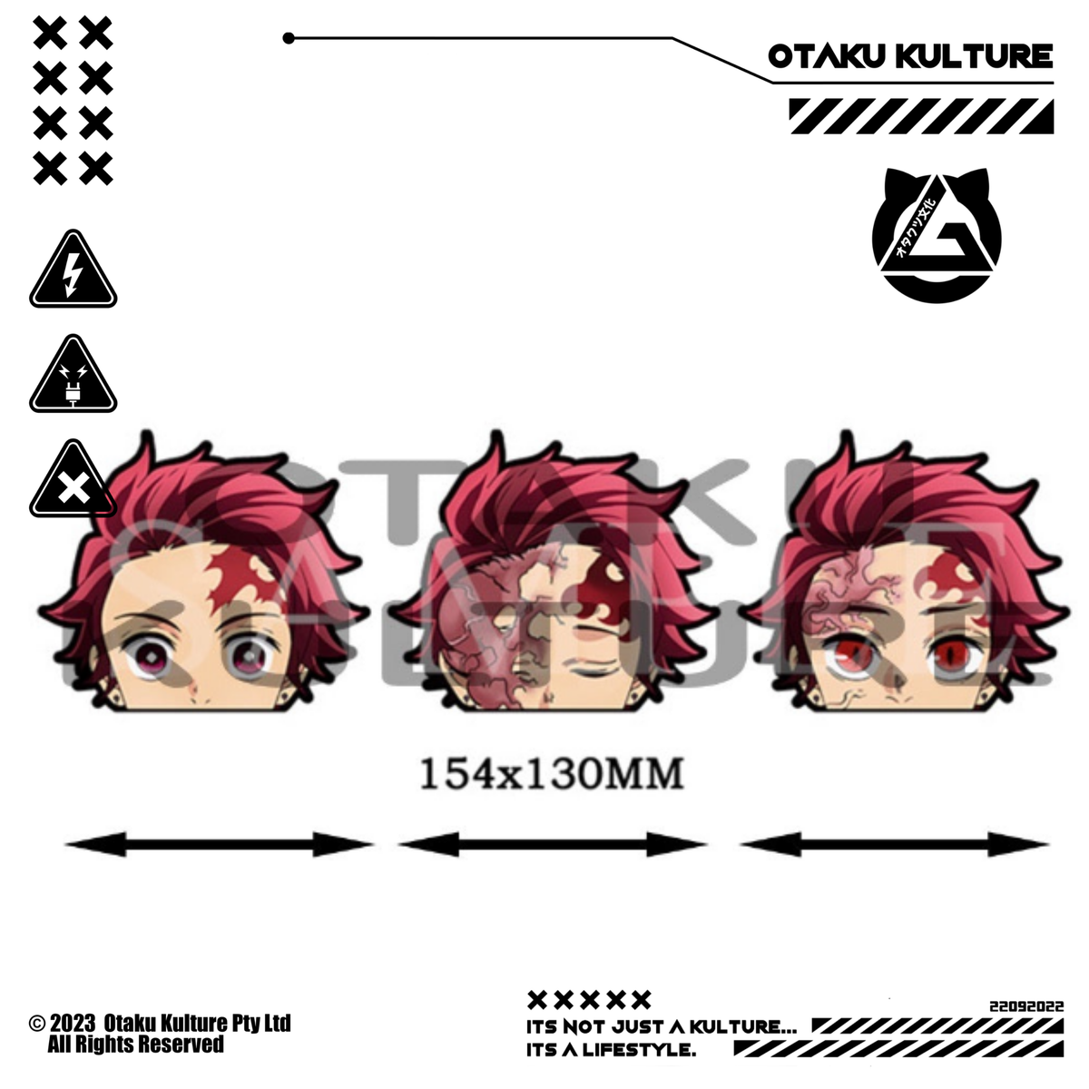 TANJIRO PEEKER 3D MOTION STICKER
