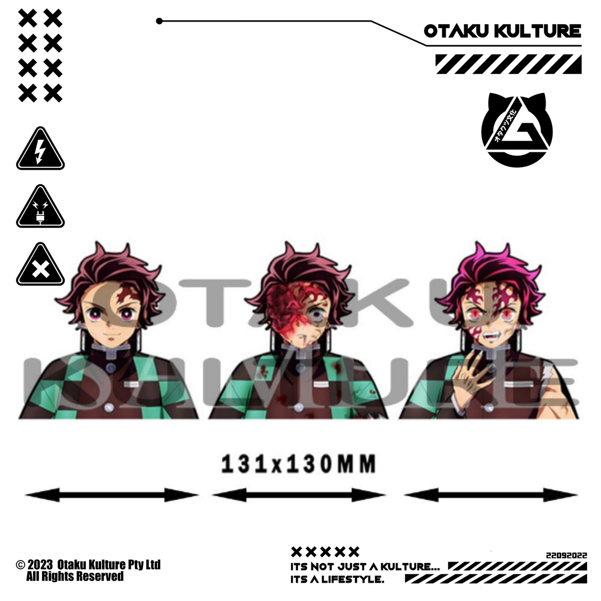 TANJIRO TRANSFORM 3D MOTION STICKER