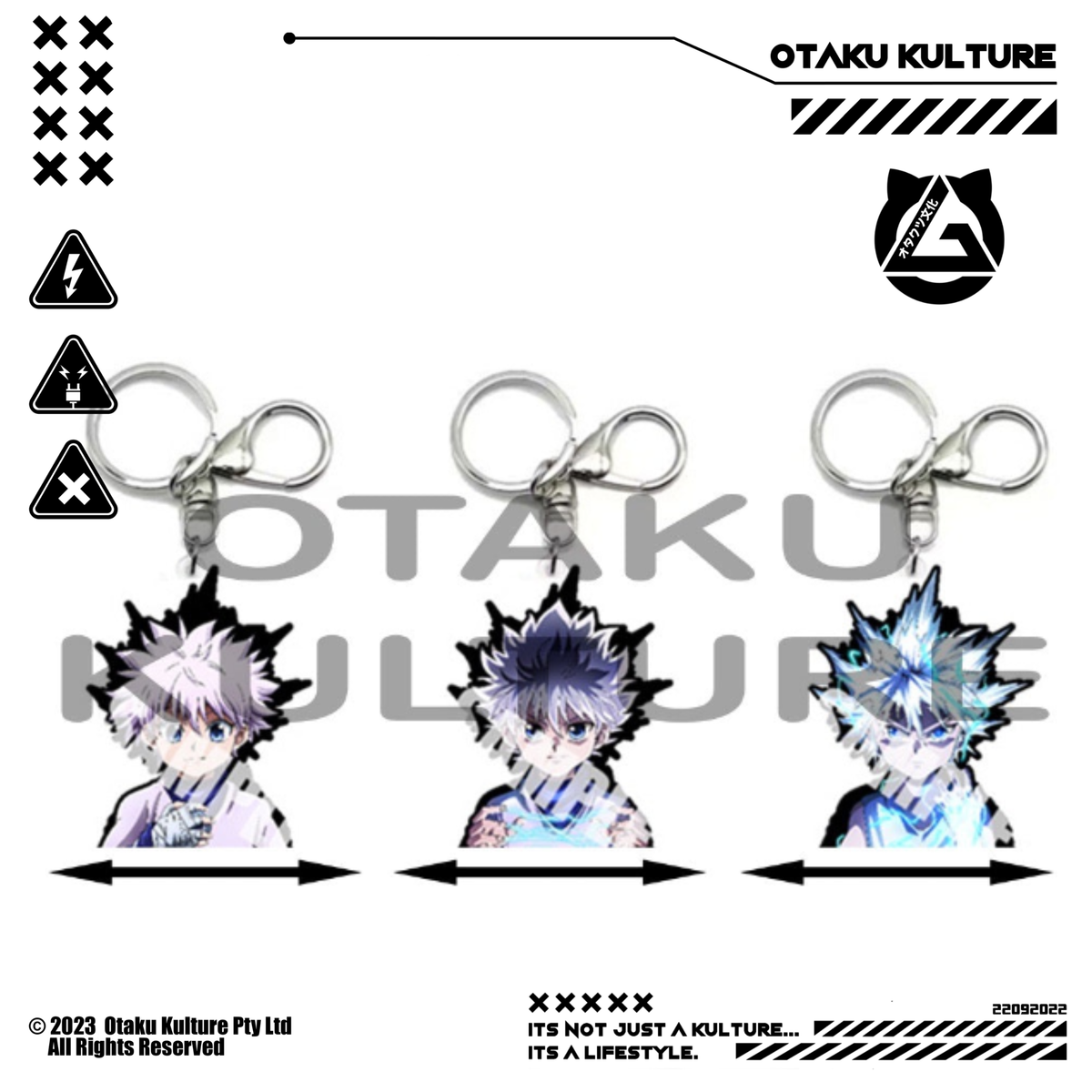 KILLUA 3D MOTION KEYCHAIN