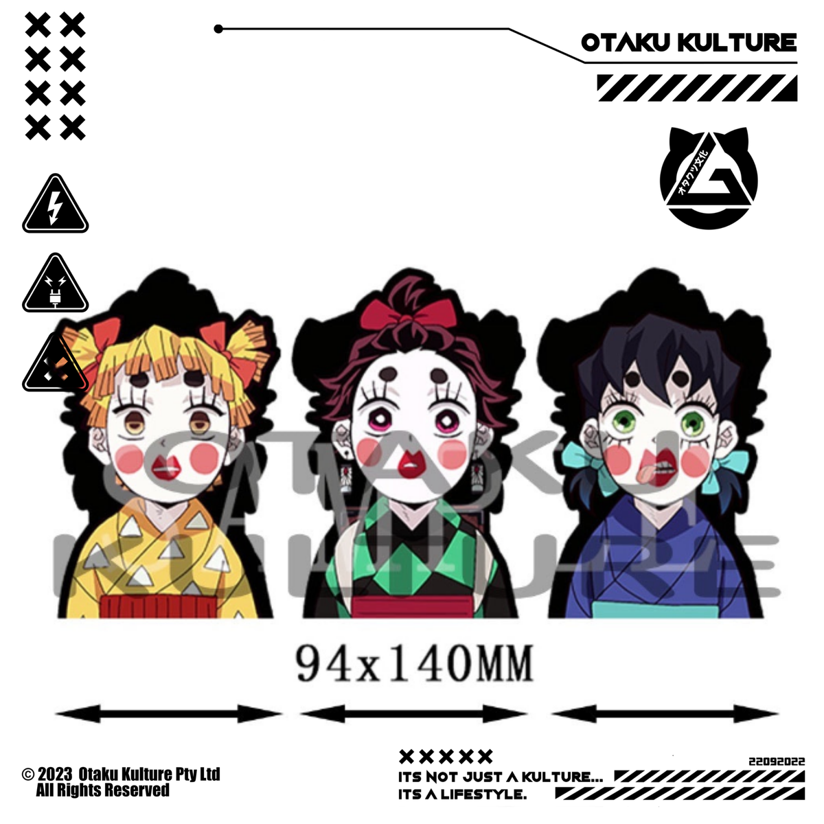 TANJIRO/INSOKUE/ZENITSU GEISHA 3D MOTION STICKER