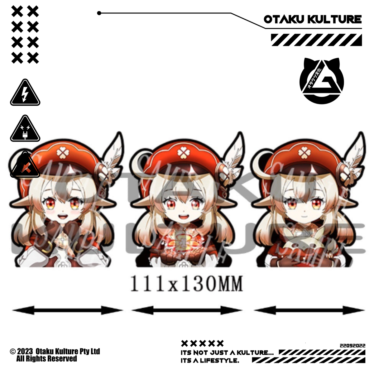 KLEE SMILING 3D MOTION STICKER