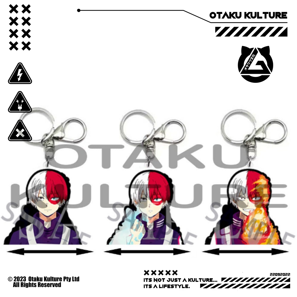 TODOROKI 3D MOTION KEYCHAIN