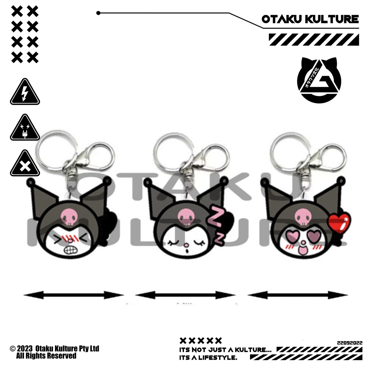 KUROMI 3D MOTION KEYCHAIN