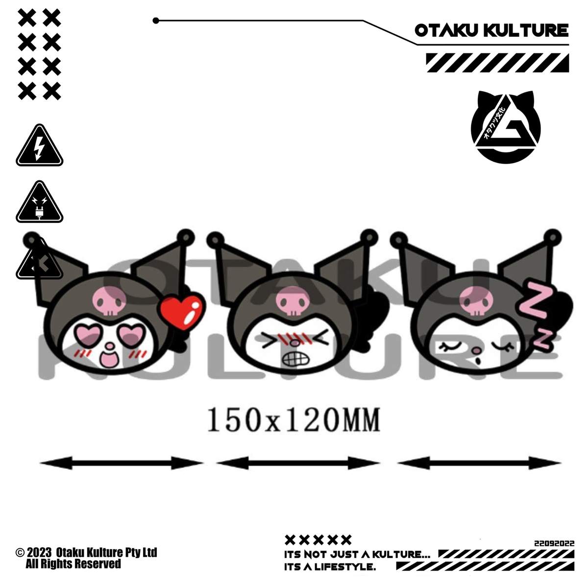 KUROMI HEART EYES 3D MOTION STICKER