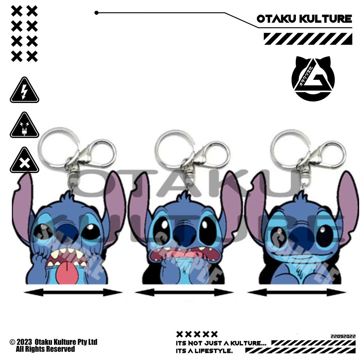 STITCH 3D MOTION KEYCHAIN