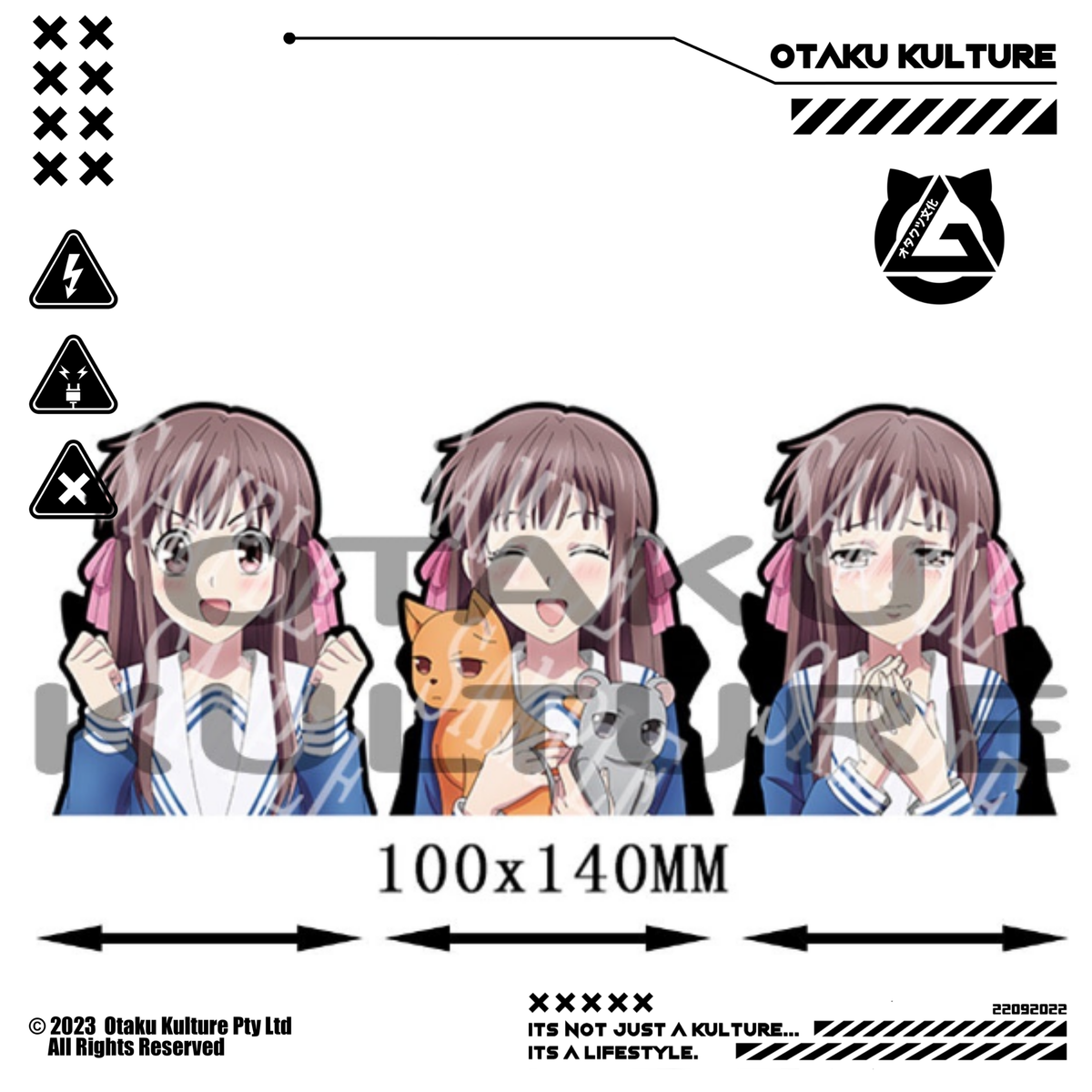 TOHRU HONDA DETERMINED 3D MOTION STICKER
