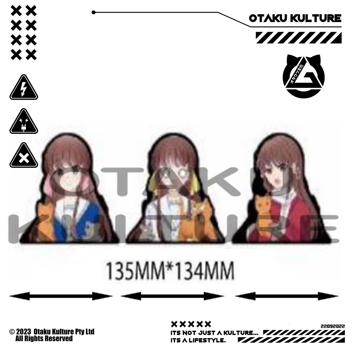 TOHRU HONDA SHOCKED 3D MOTION STICKER