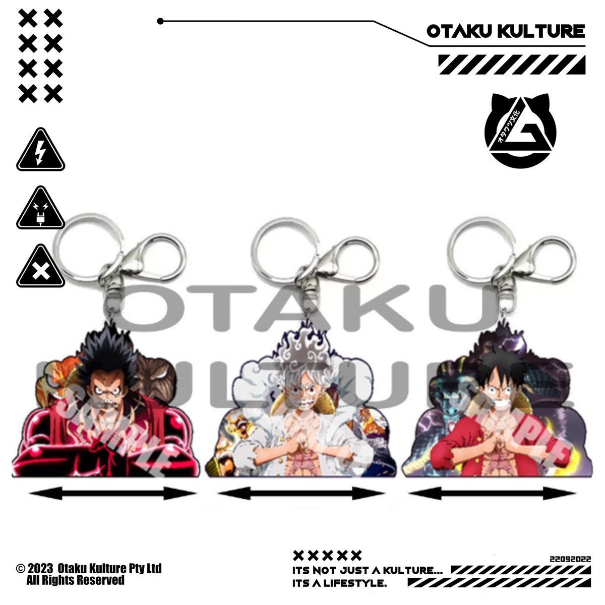 LUFFY GEAR 5 3D MOTION KEYCHAIN