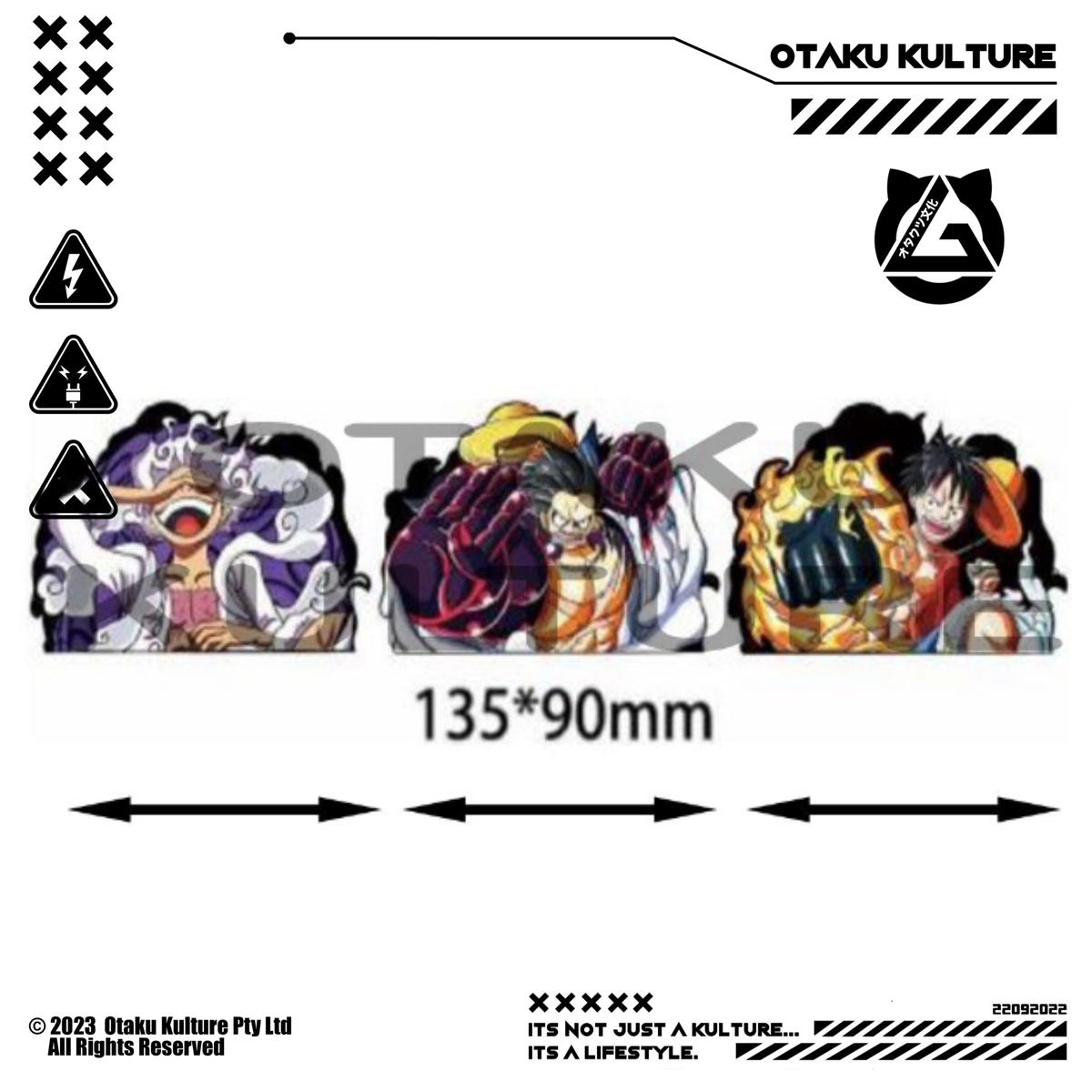LUFFY GEAR 5 LAUGHING 3D MOTION STICKER