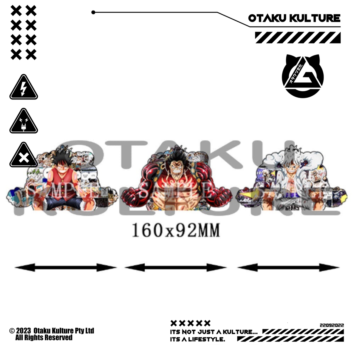 LUFFY GEAR 5 MANGA 3D MOTION STICKER