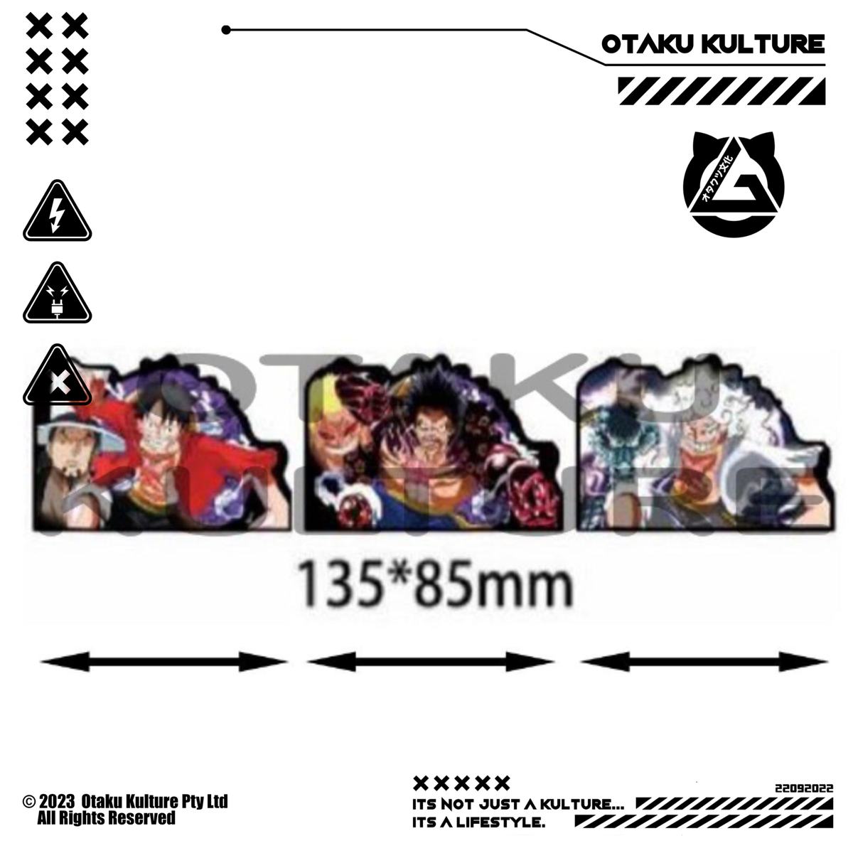 LUFFY GEAR 5 PUNCH 3D MOTION STICKER
