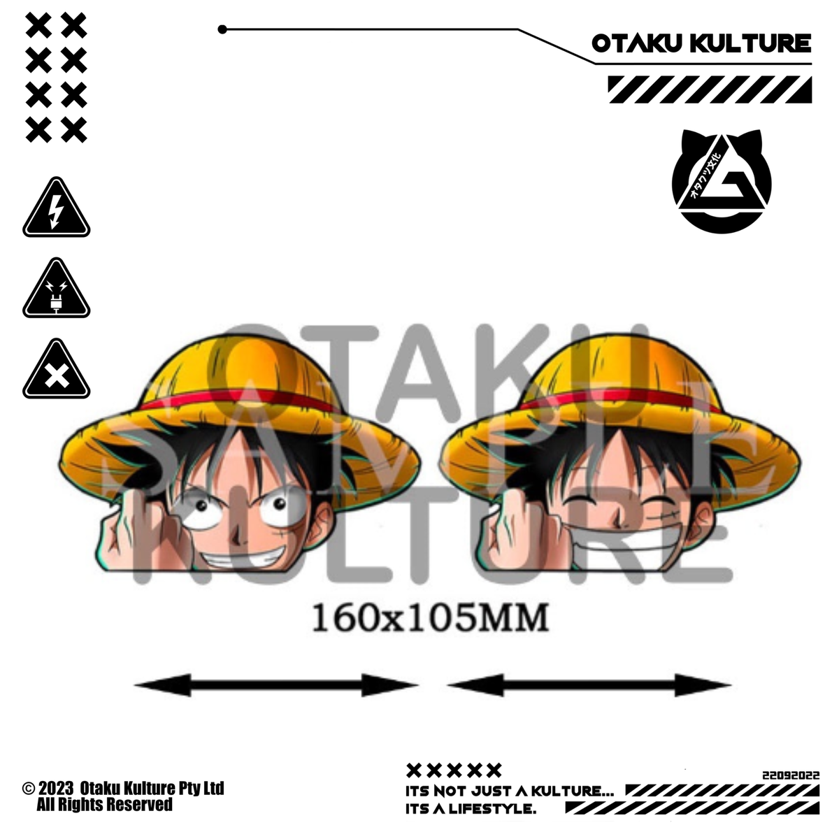LUFFY PEEKER 3D MOTION STICKER