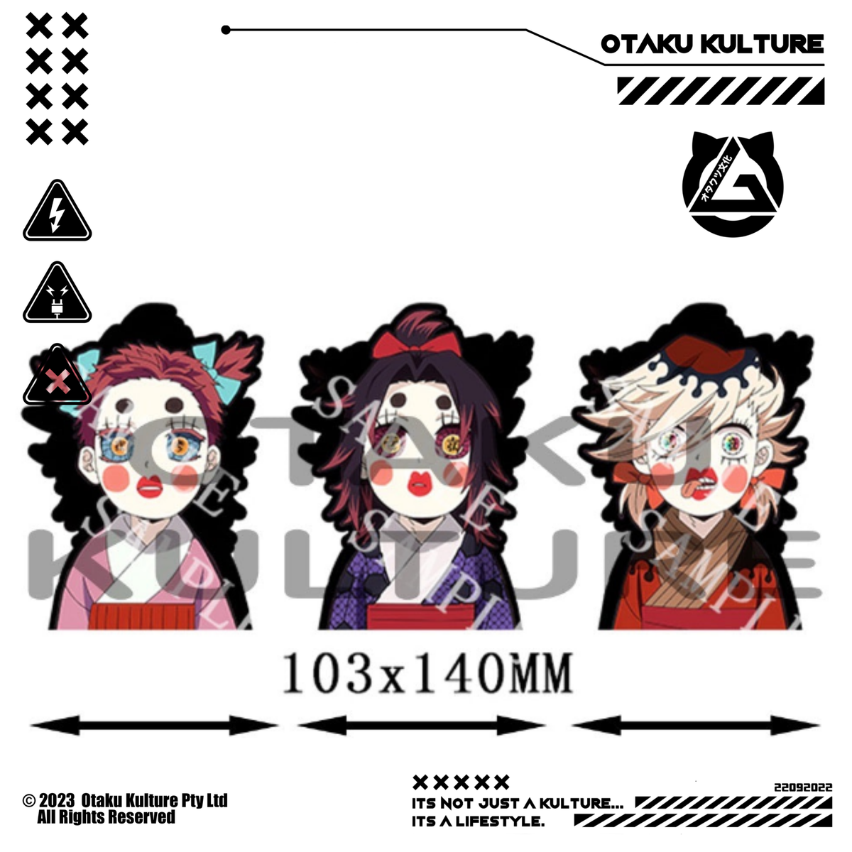 UPPER RANK DEMONS GEISHA 3D MOTION STICKER