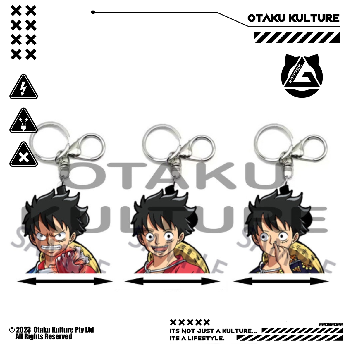 LUFFY PICK NOSE 3D MOTION KEYCHAIN
