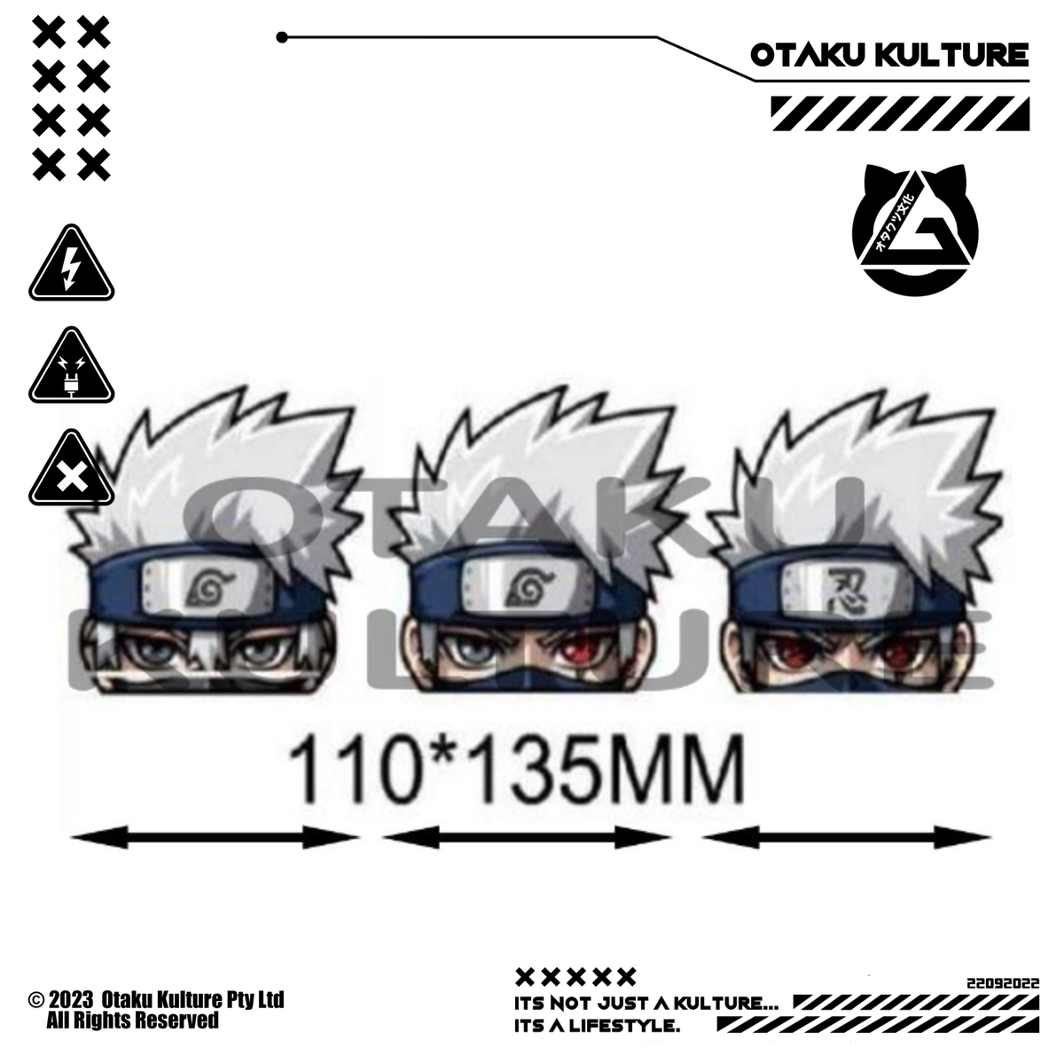 KAKASHI EYES 3D MOTION STICKER