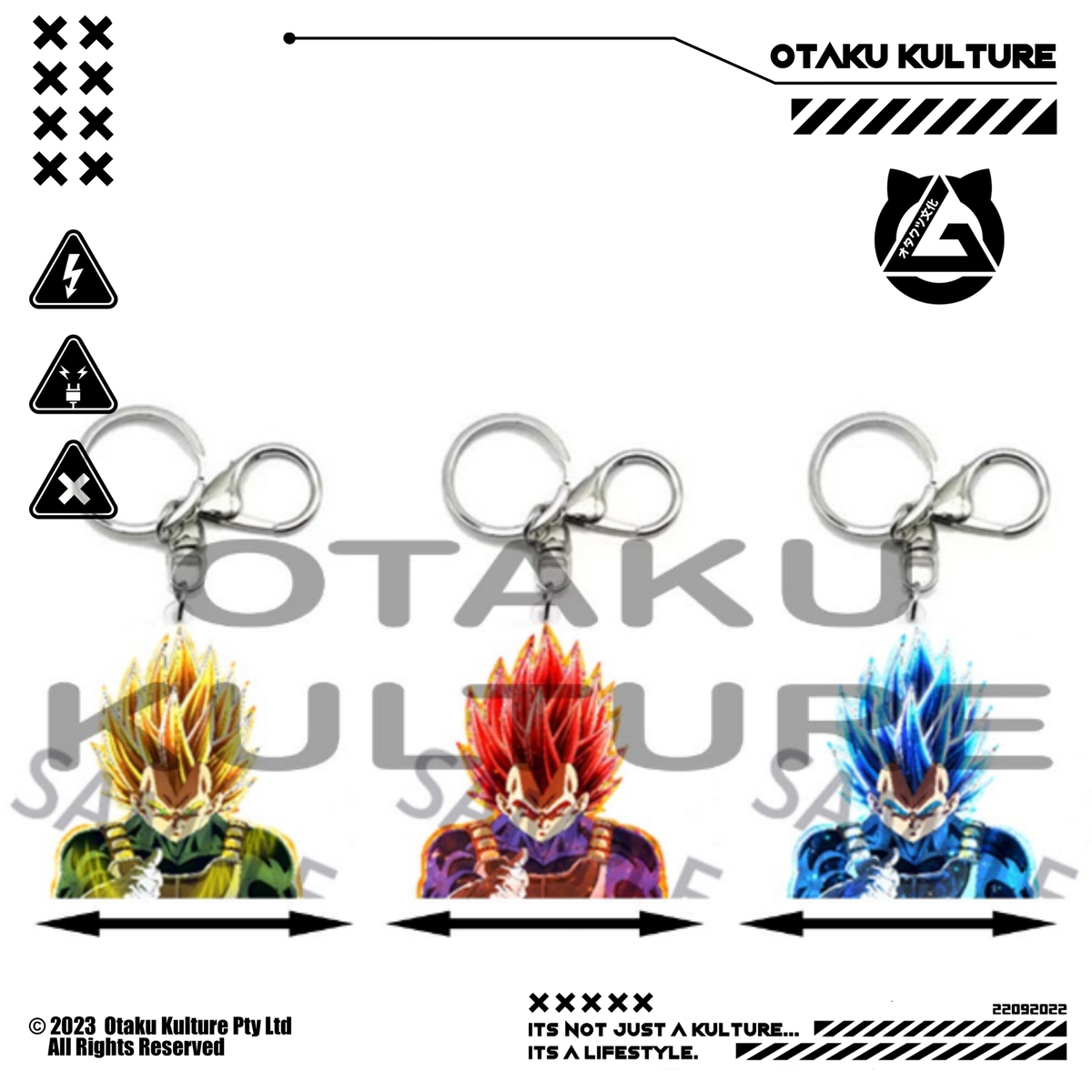 VEGETA 3D MOTION KEYCHAIN