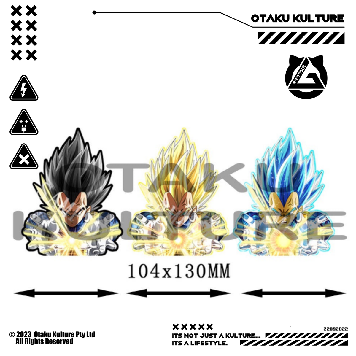 VEGETA FINAL FLASH 3D MOTION STICKER