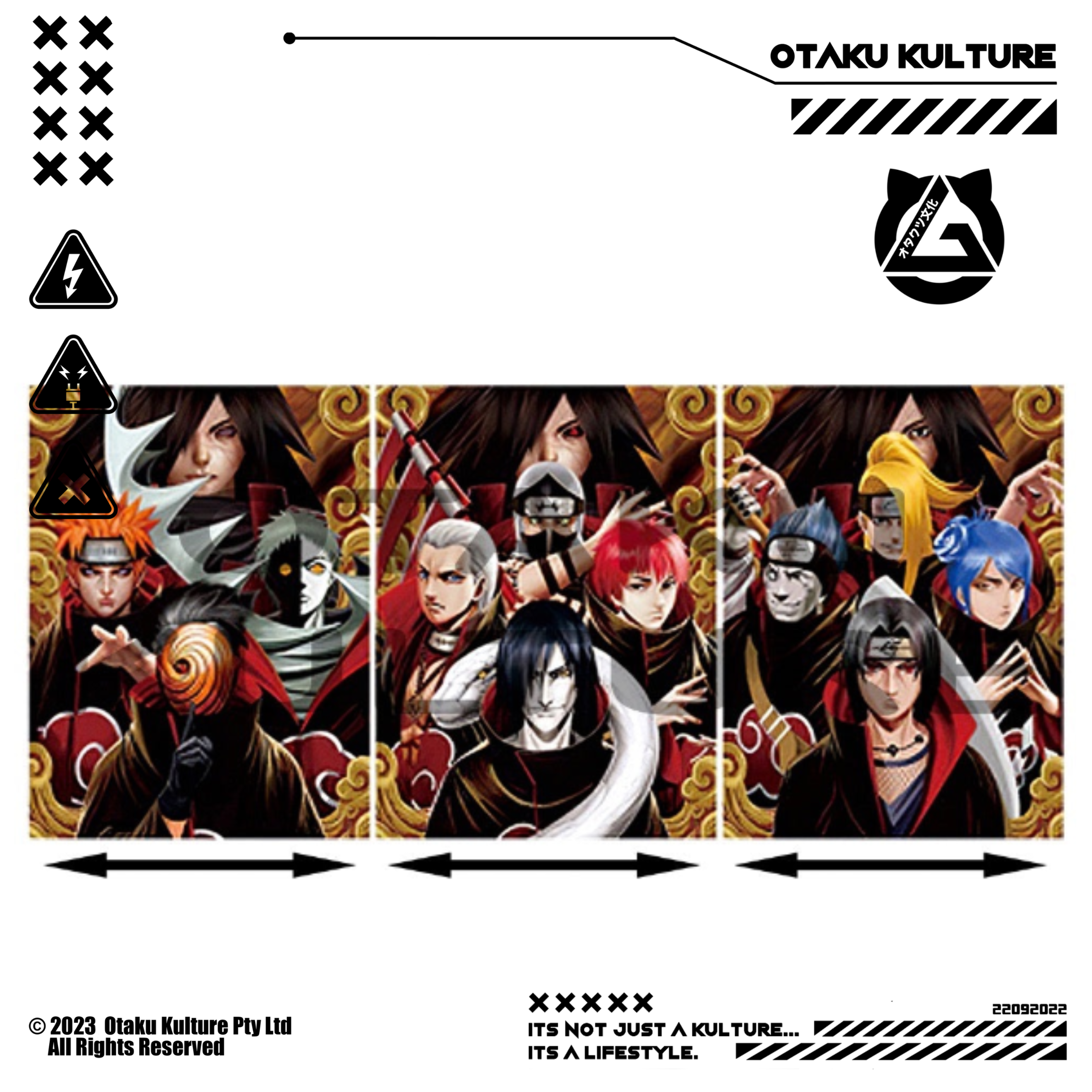 MADARA & AKATSUKI MEMBERS 3D MOTION POSTER