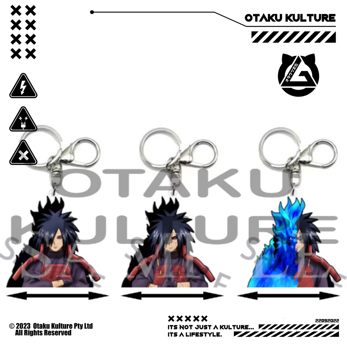 MADARA UCHIHA 3D MOTION KEYCHAIN