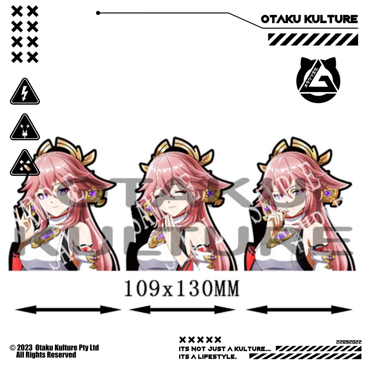 YAE MIKO 3D MOTION STICKER