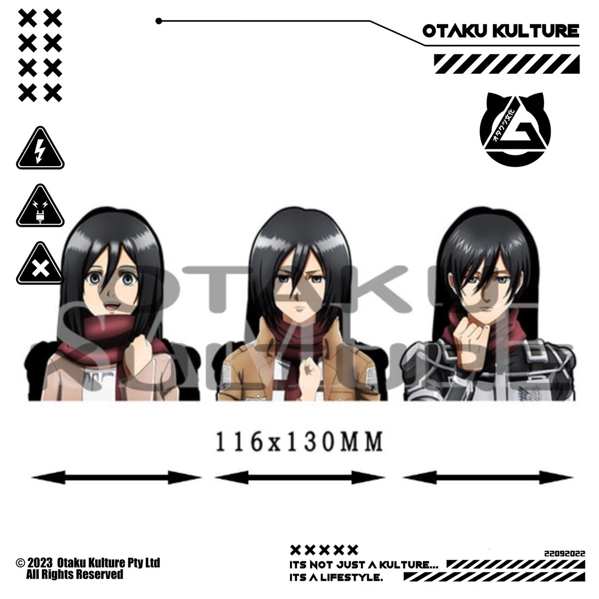 MIKASA 3D MOTION STICKER