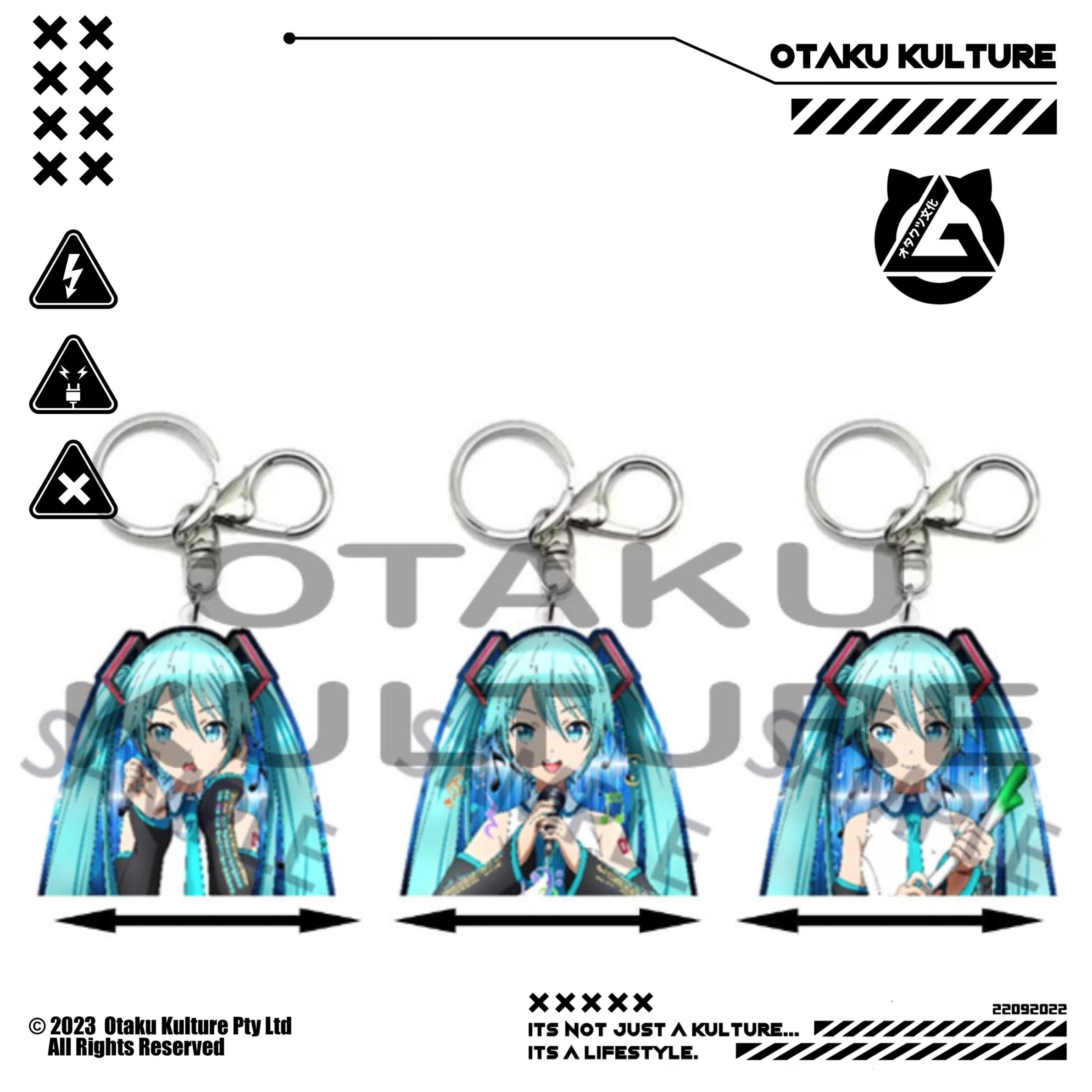 MIKU 3D MOTION KEYCHAIN