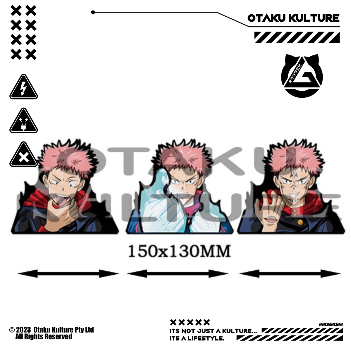 YUJI FISTS 3D MOTION STICKER