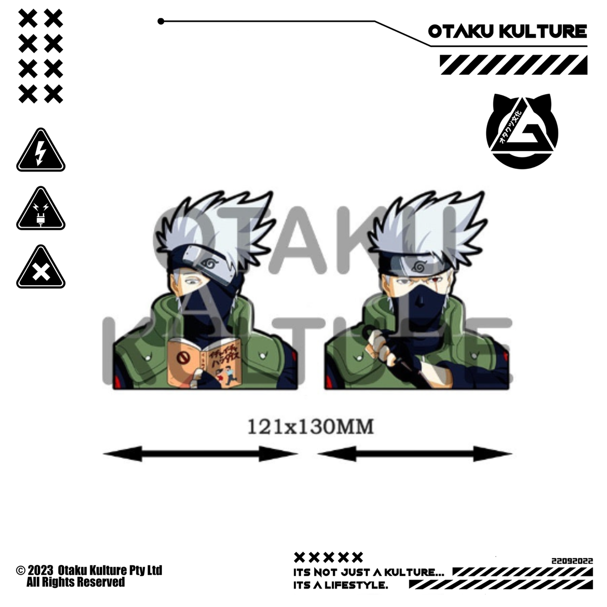 KAKASHI READING 3D MOTION STICKER