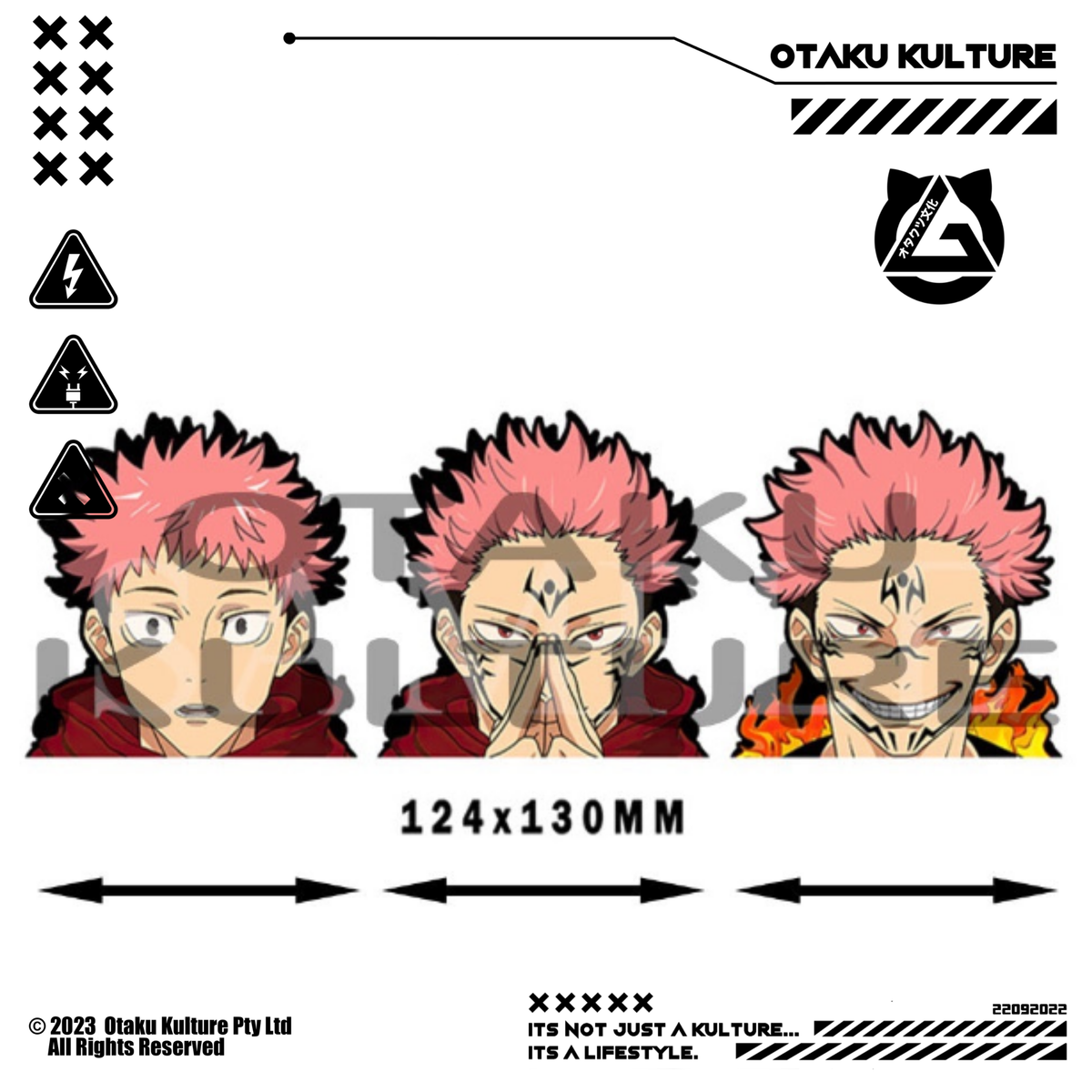 YUJI/SUKUNA GRIN 3D MOTION STICKER