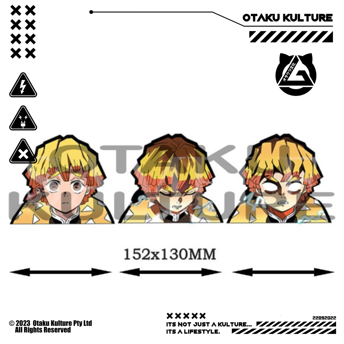 ZENITSU FIRST FORM 3D MOTION STICKER
