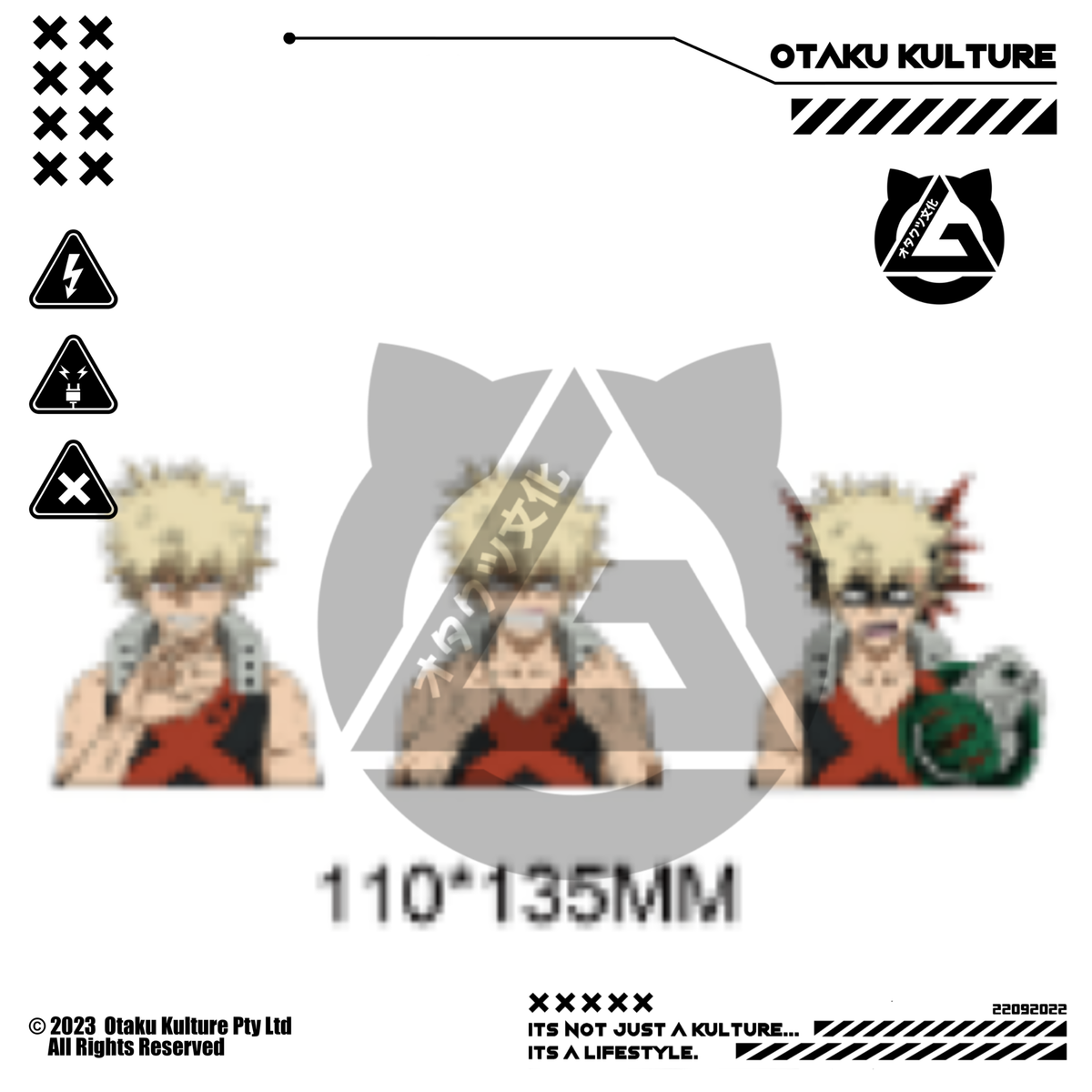 BAKUGO ANNOYED 3D MOTION STICKER