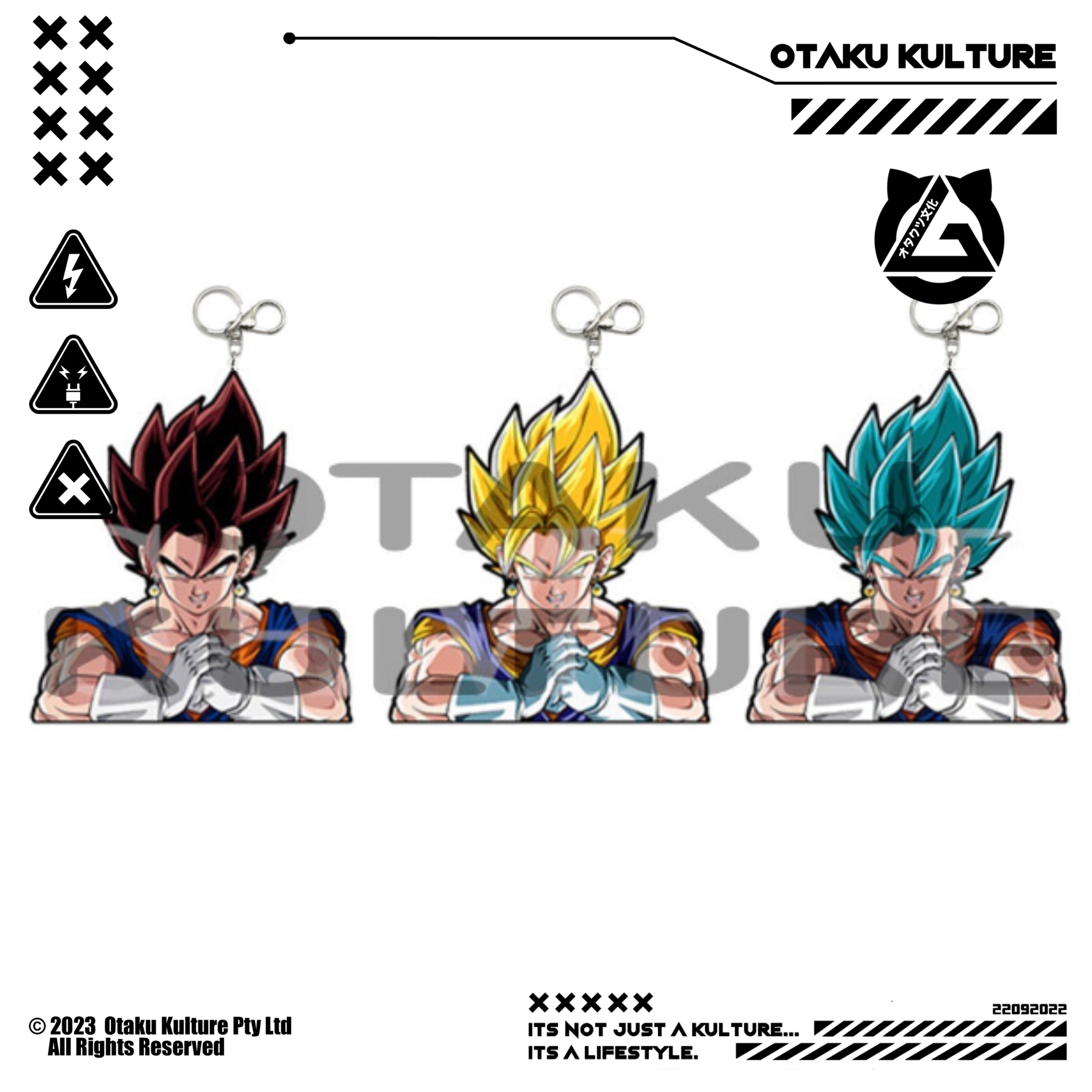 VEGITO 3D MOTION KEYCHAIN