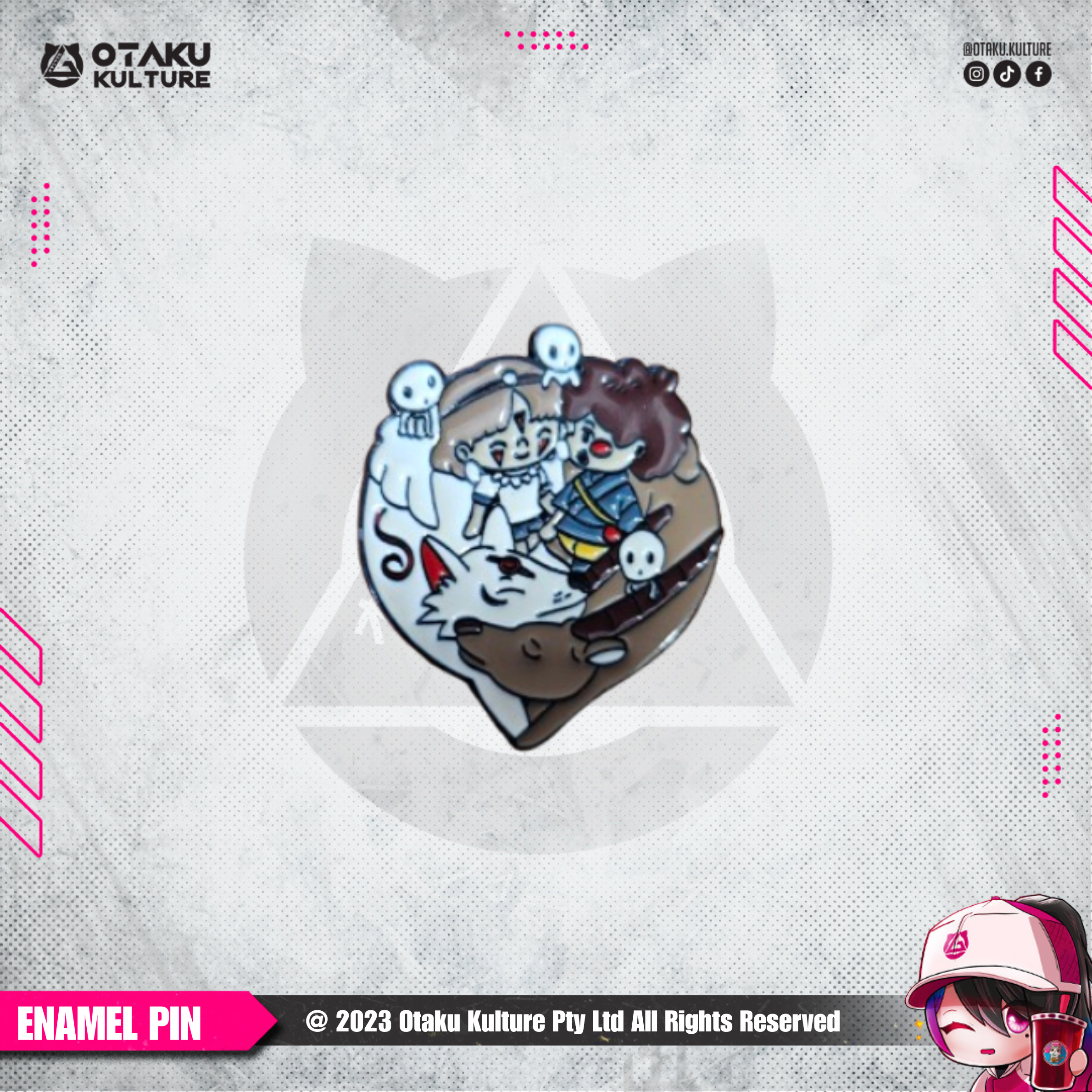 PRINCESS MONONOKE ENAMEL PIN