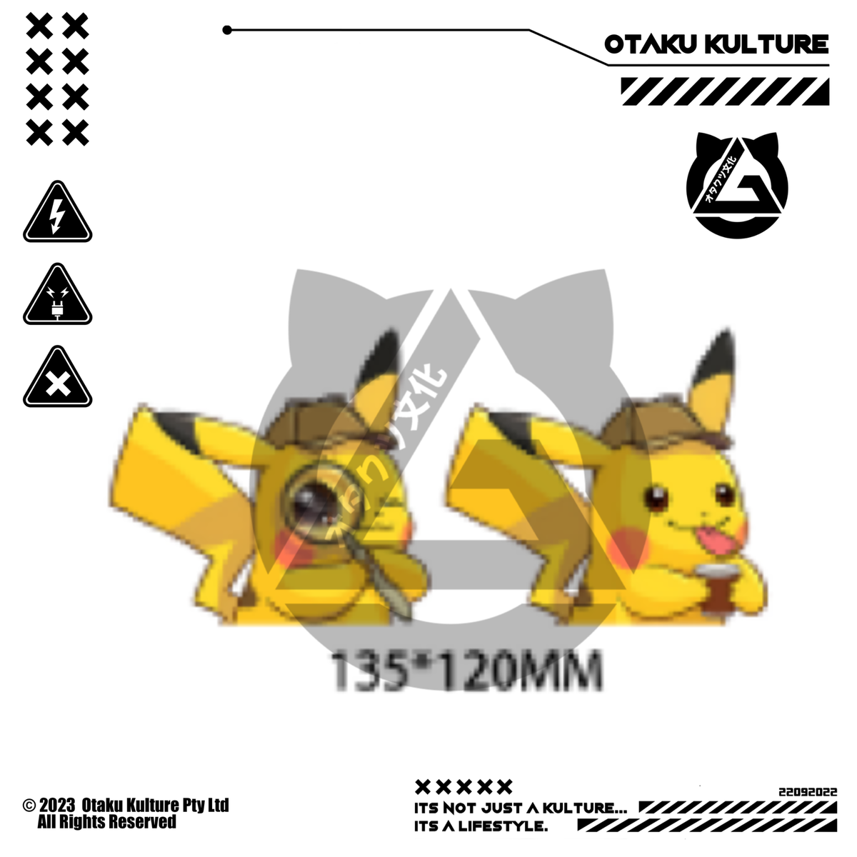 PIKACHU DETECTIVE 3D MOTION STICKER