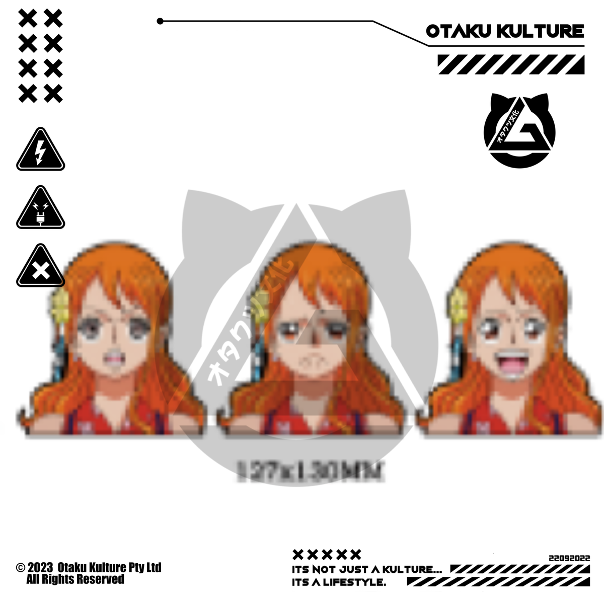 NAMI ORANGE OUTFIT 3D MOTION STICKER