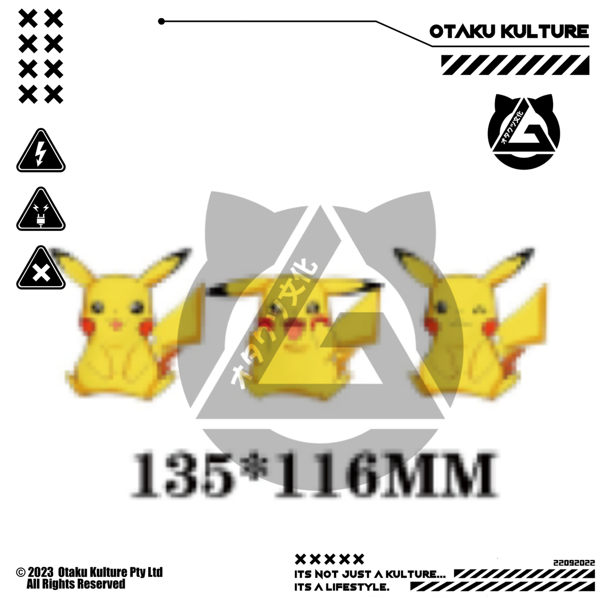 PIKACHU WINK 3D MOTION STICKER
