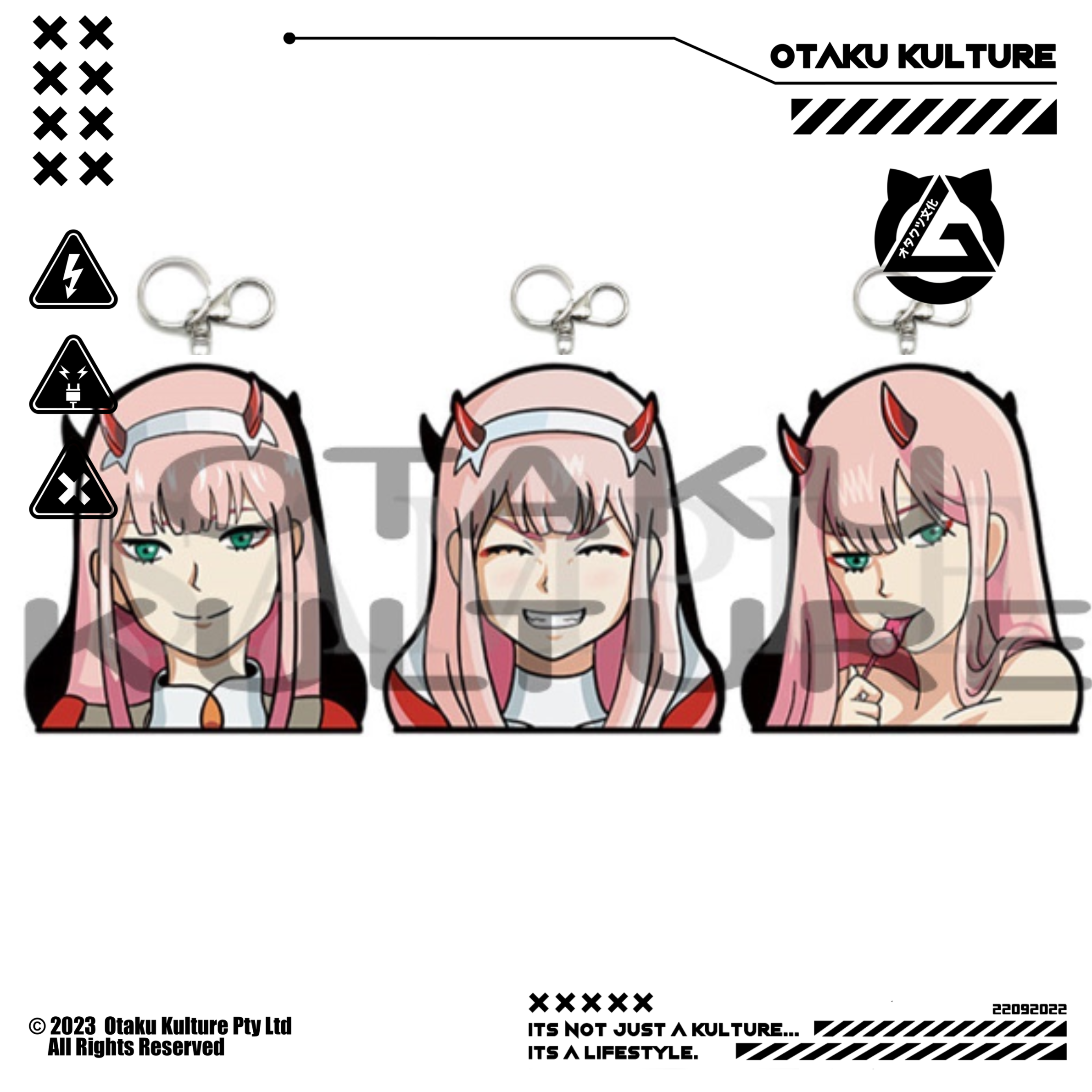 ZERO TWO LOLIPOP 3D MOTION KEYCHAIN