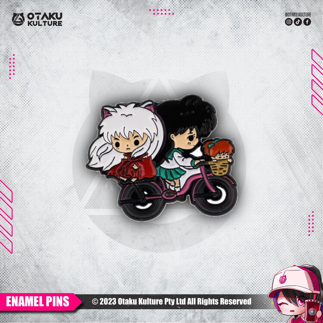 INUYASHA BICYCLE ENAMEL PIN