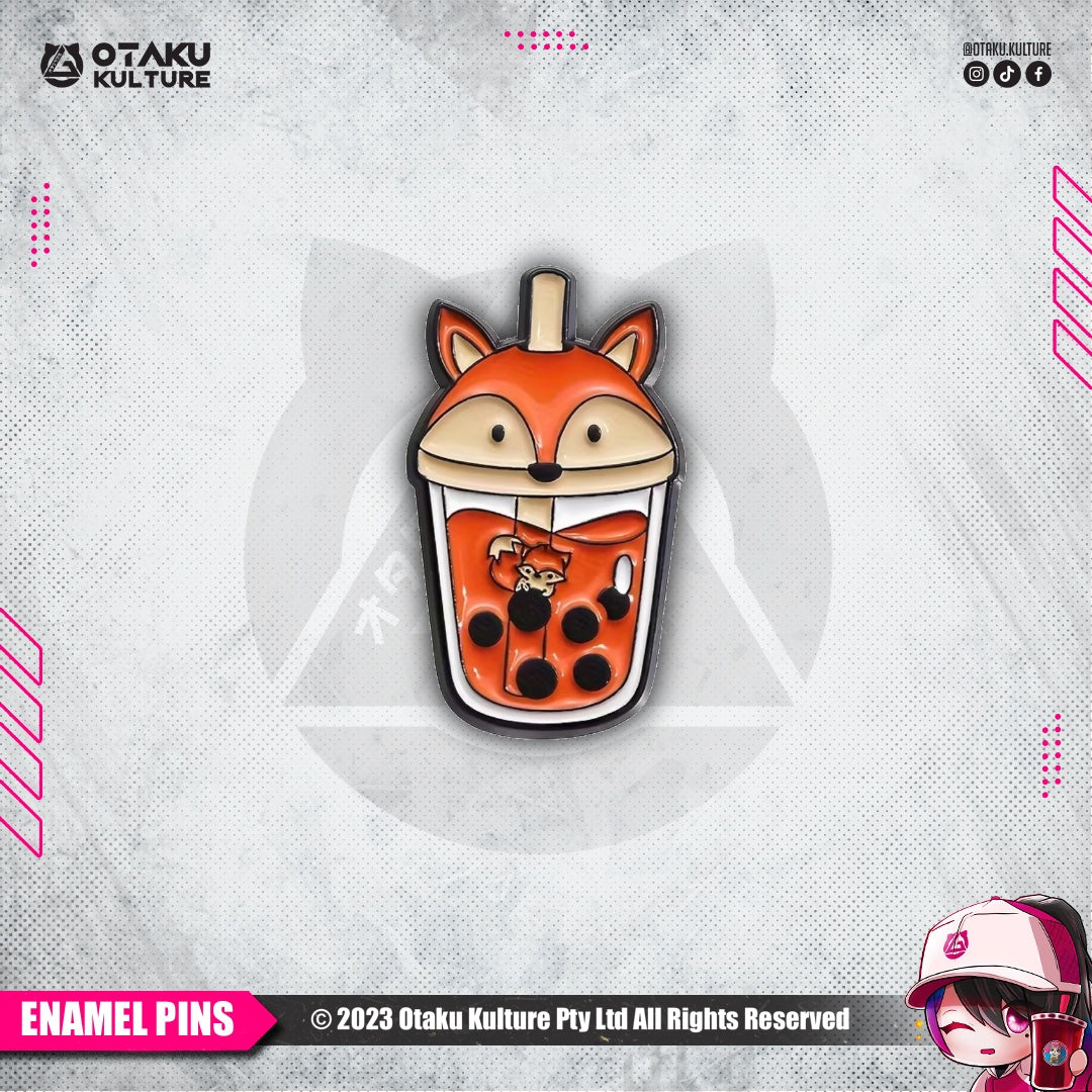 BOBA FOX ENAMEL PIN