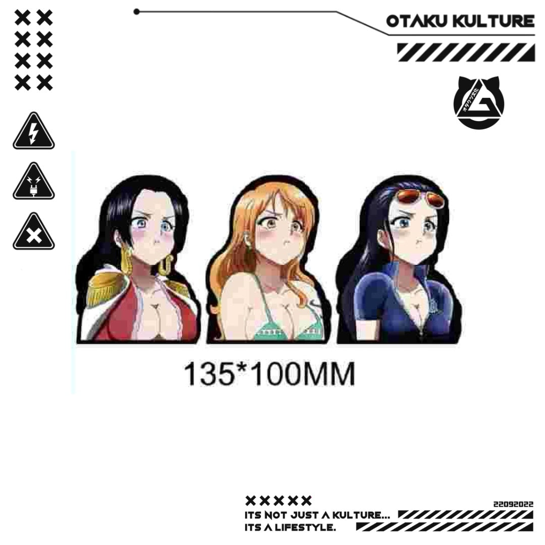 ONE PIECE GIRLS 3D MAGNETS