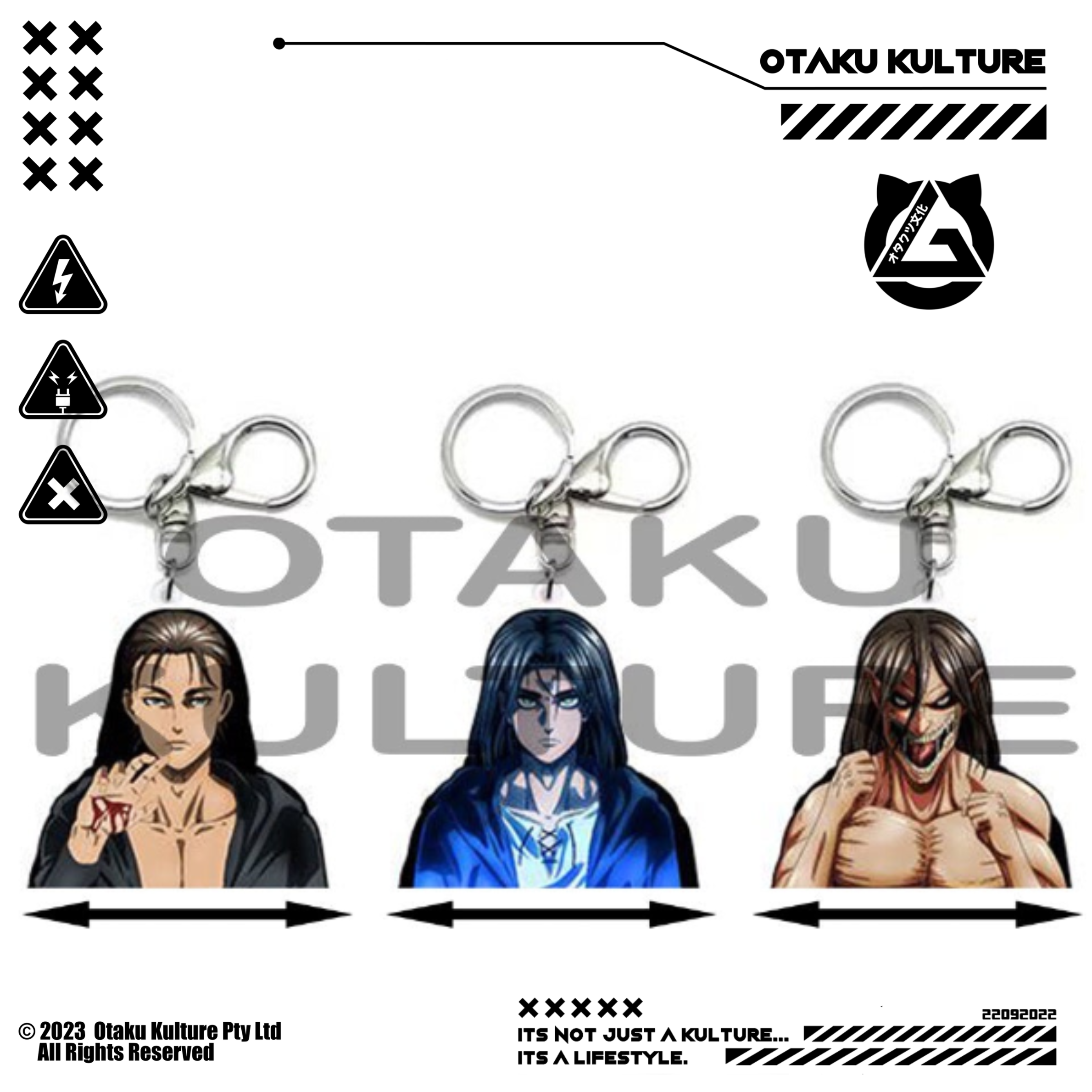 EREN YEAGER 3D MOTION KEYCHAIN