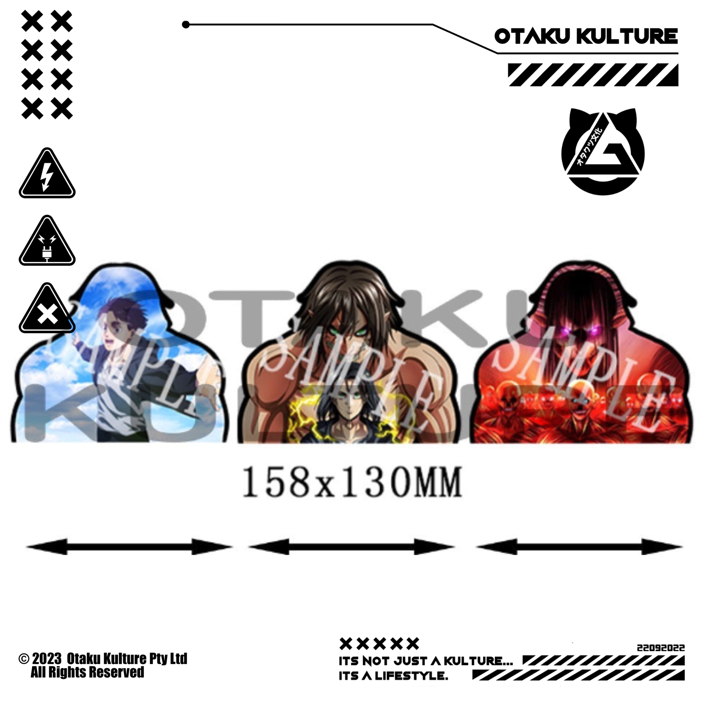 EREN YEAGER TITANS 3D MOTION STICKER