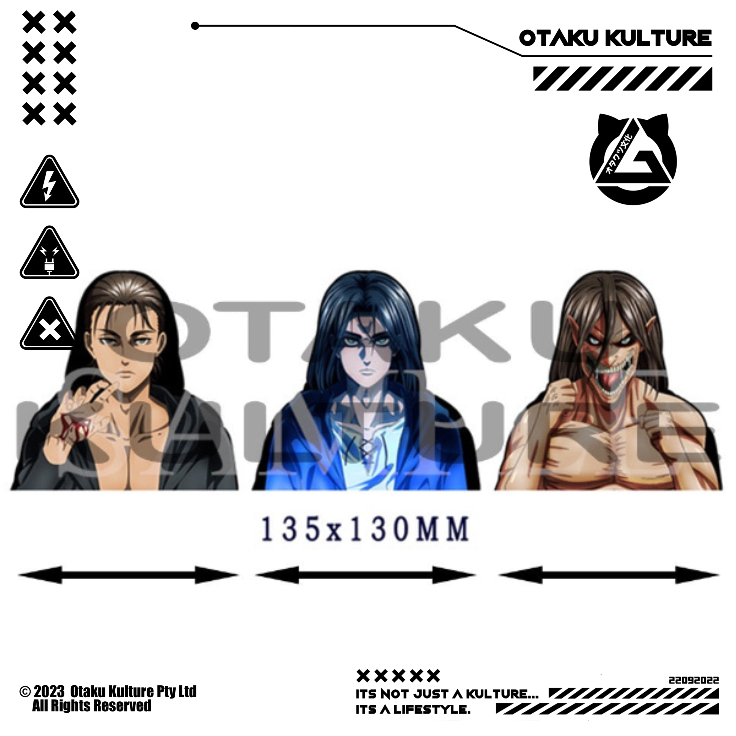 EREN YEAGER/TITAN 3D MOTION STICKER