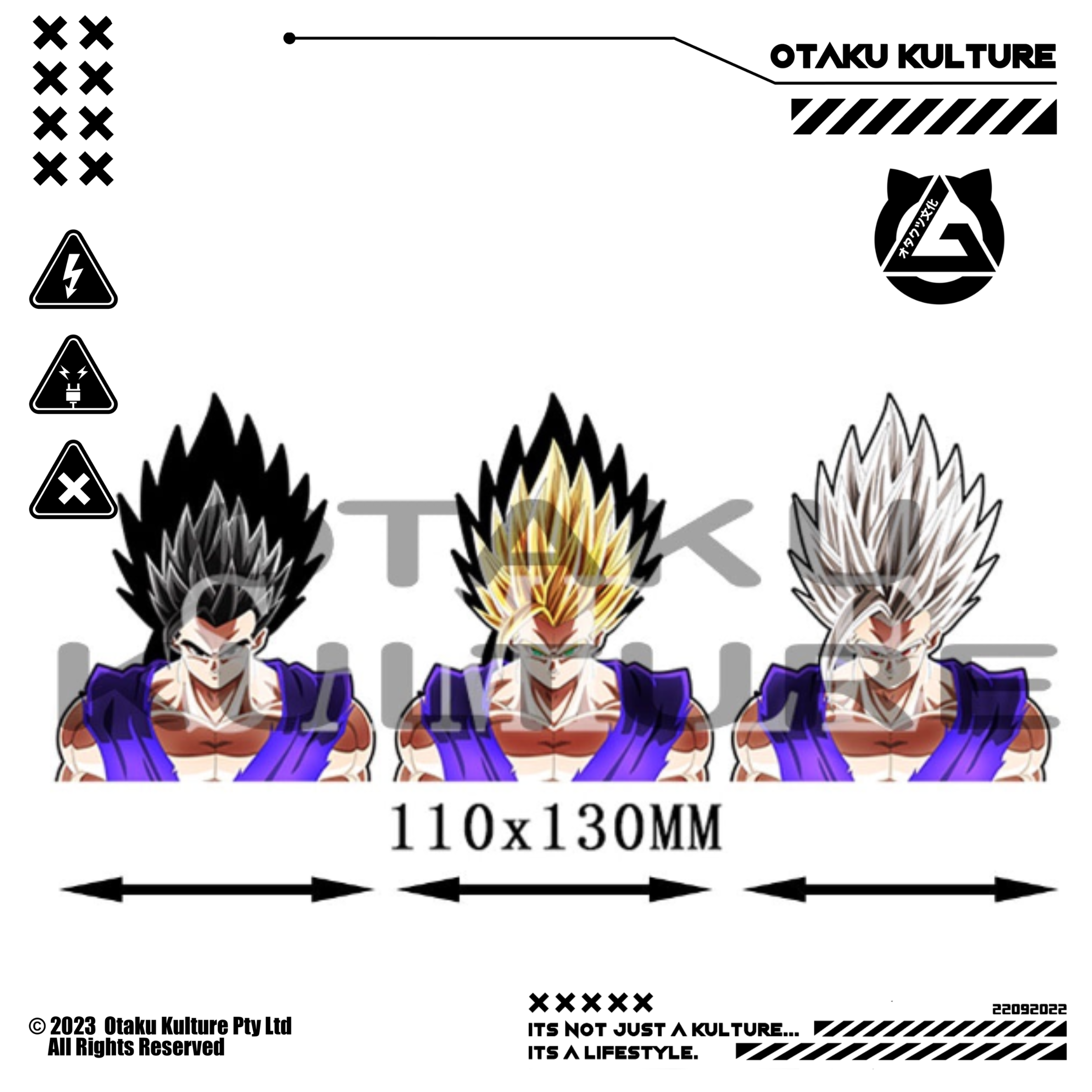 GOHAN SUPER SAIYAN 3D MOTION STICKER