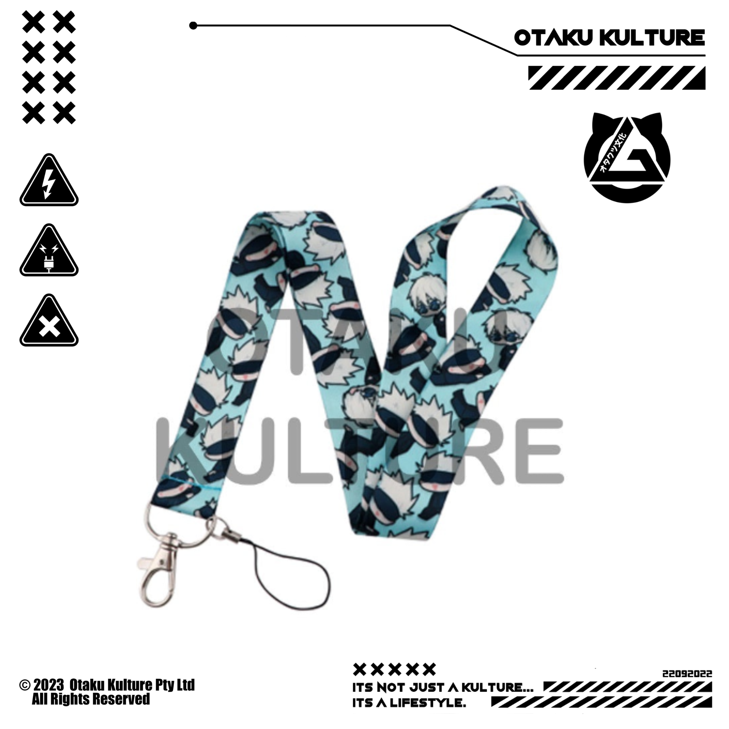 GOJO BLUE CHIBI LANYARD