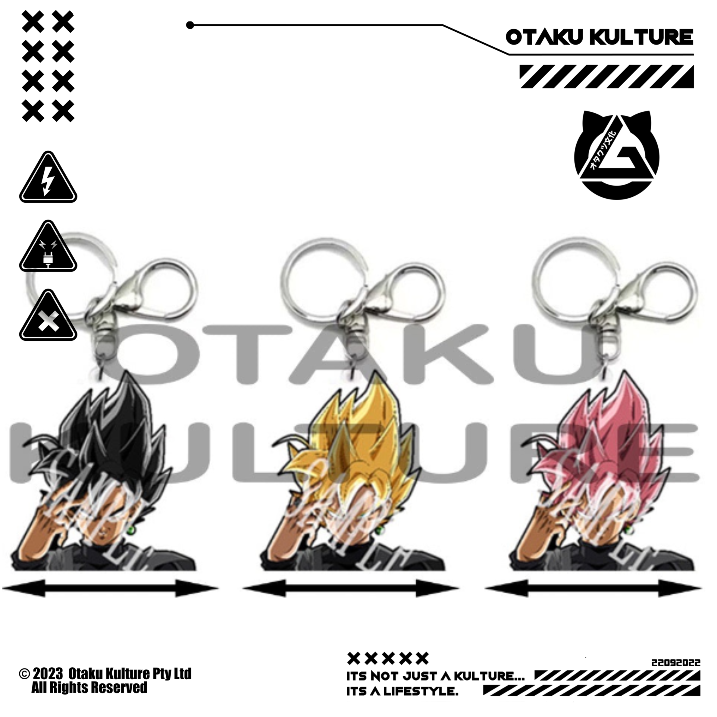 GOKU BLACK 3D MOTION KEYCHAIN