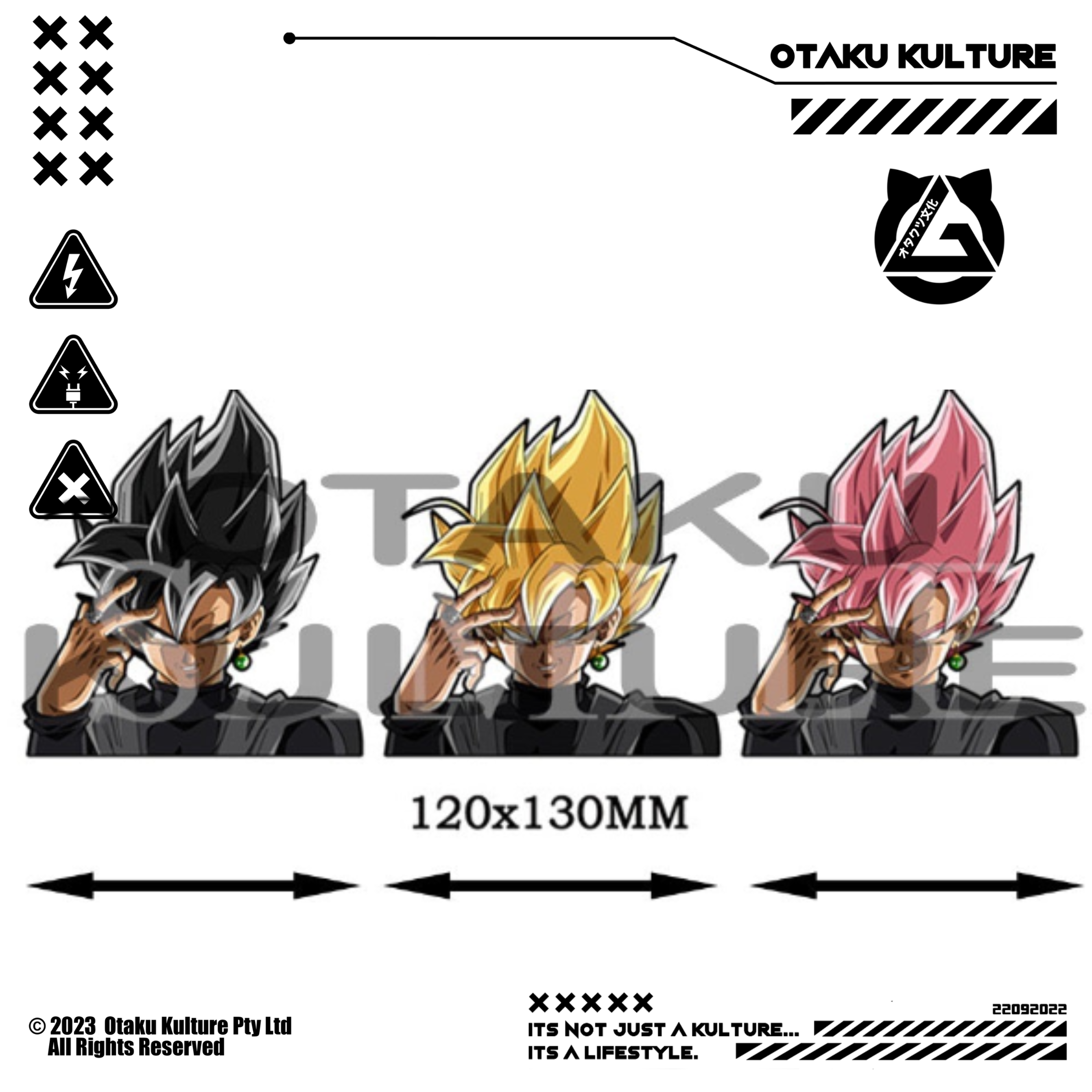 GOKU BLACK 3D MOTION STICKER