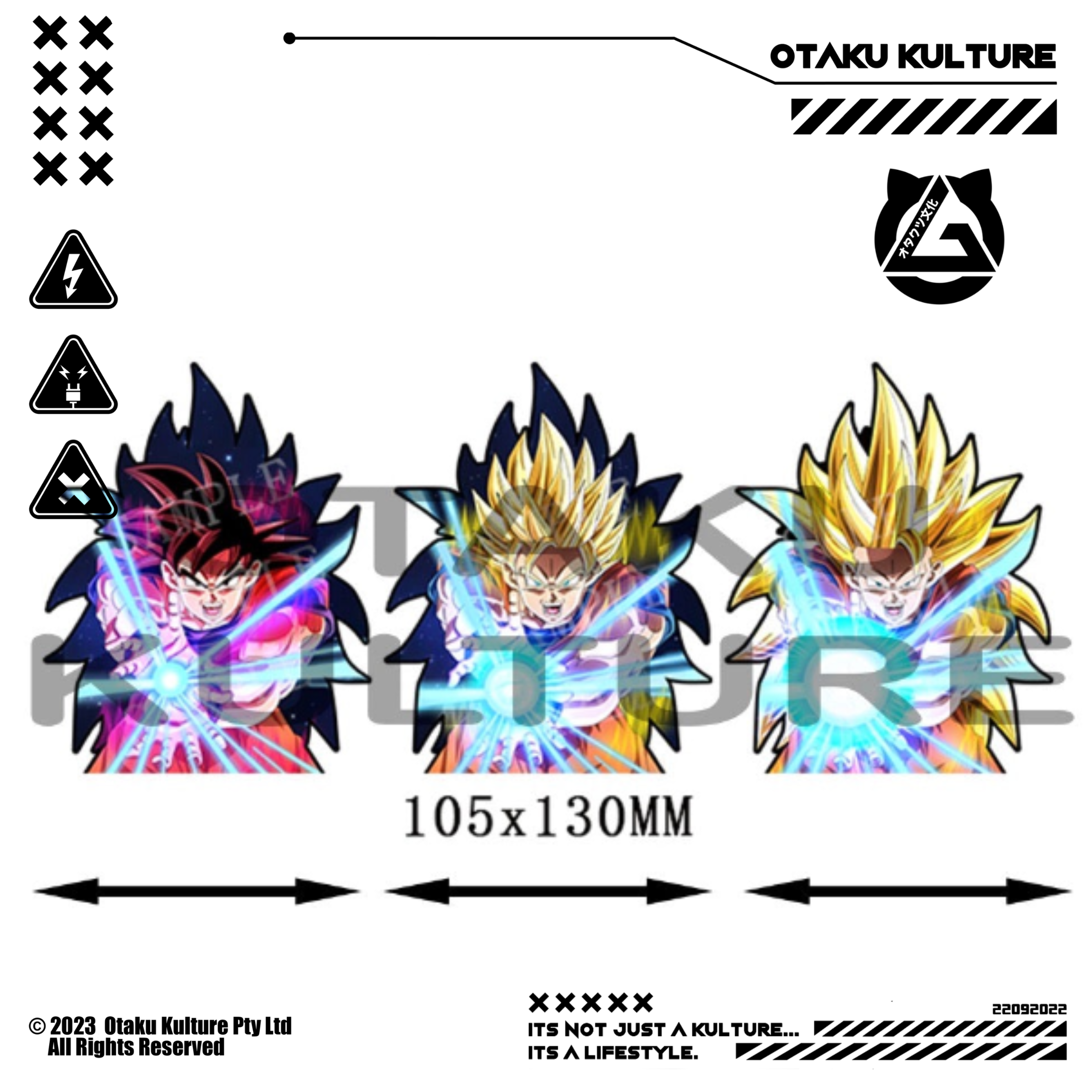 GOKU KAMEHAMEHA 3D MOTION STICKER