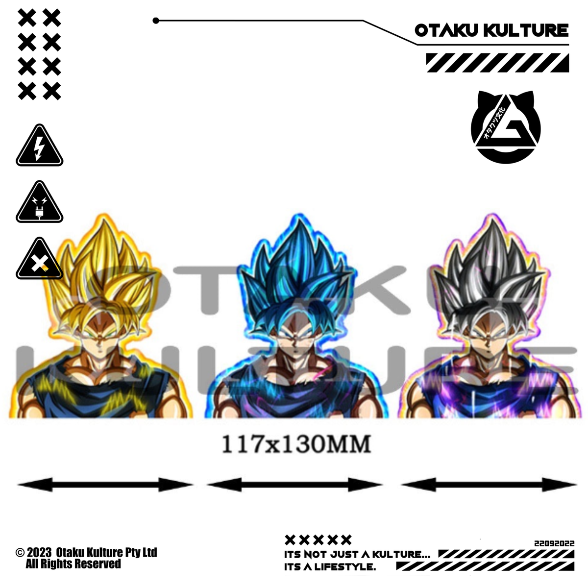 GOKU SSGSS 3D MOTION STICKER